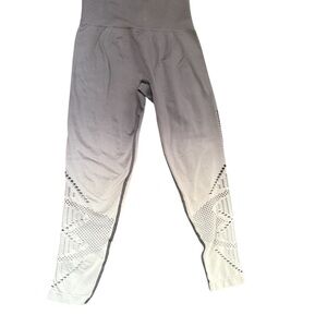 Victoria Secret Blue and White Gradient leggings with cutouts